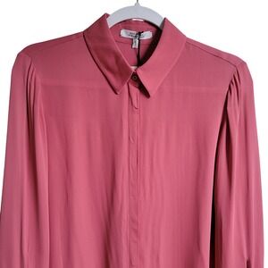 New Dorothee Schumacher‎ Pink Article Flirty Instinct Blouse Size Medium